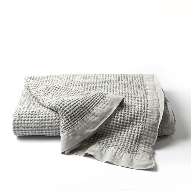 PIECERA WAFFLE GRIS CLARO KING