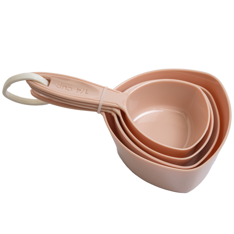 SET 4 TAZAS MEDIDORAS ROSADAS-0