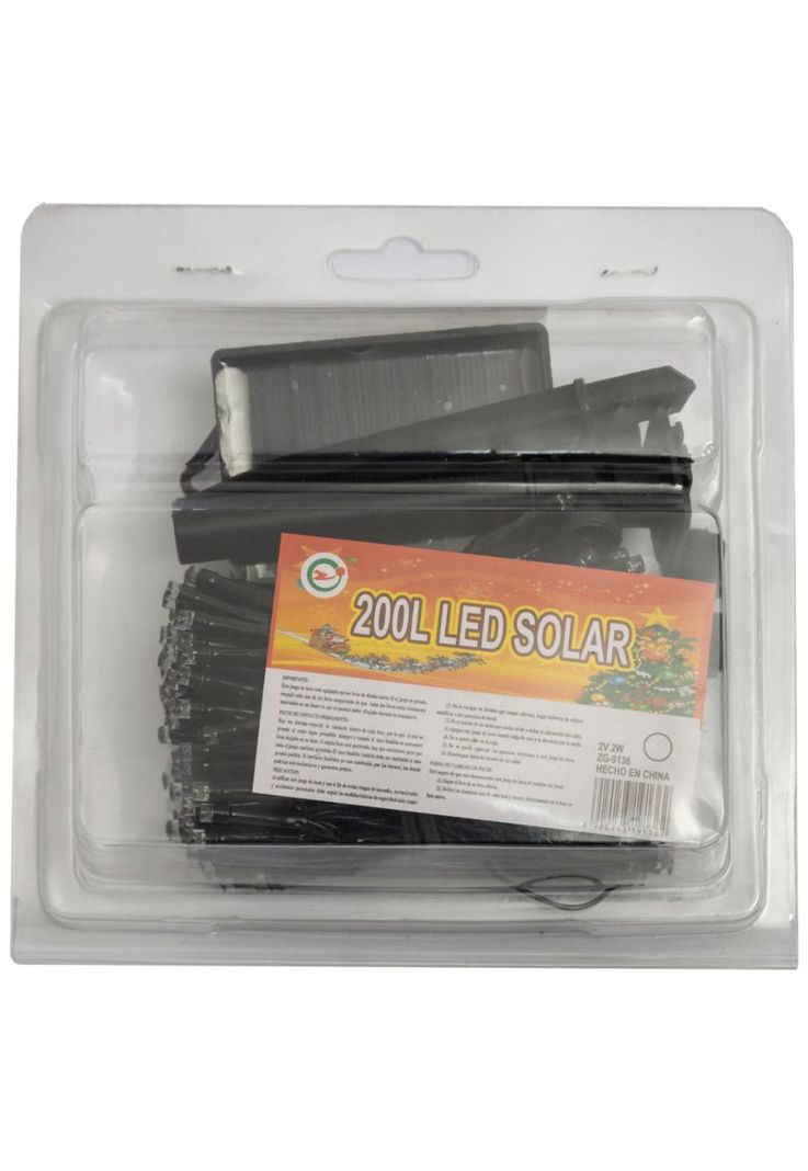 Luz solar de 200 LED blanco frio-3