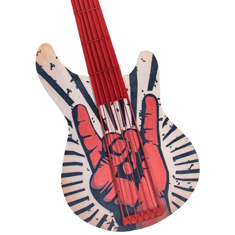 GUITARRA DECORATIVA DIBUJO DE MANO-1