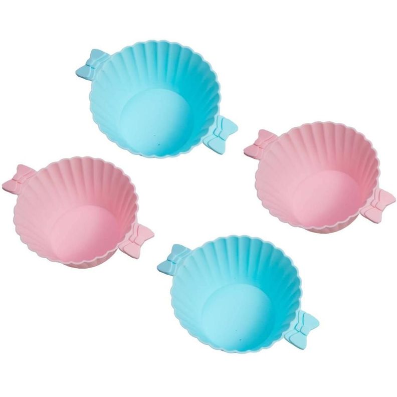 Molde silicona para muffins set 4 piezas-1