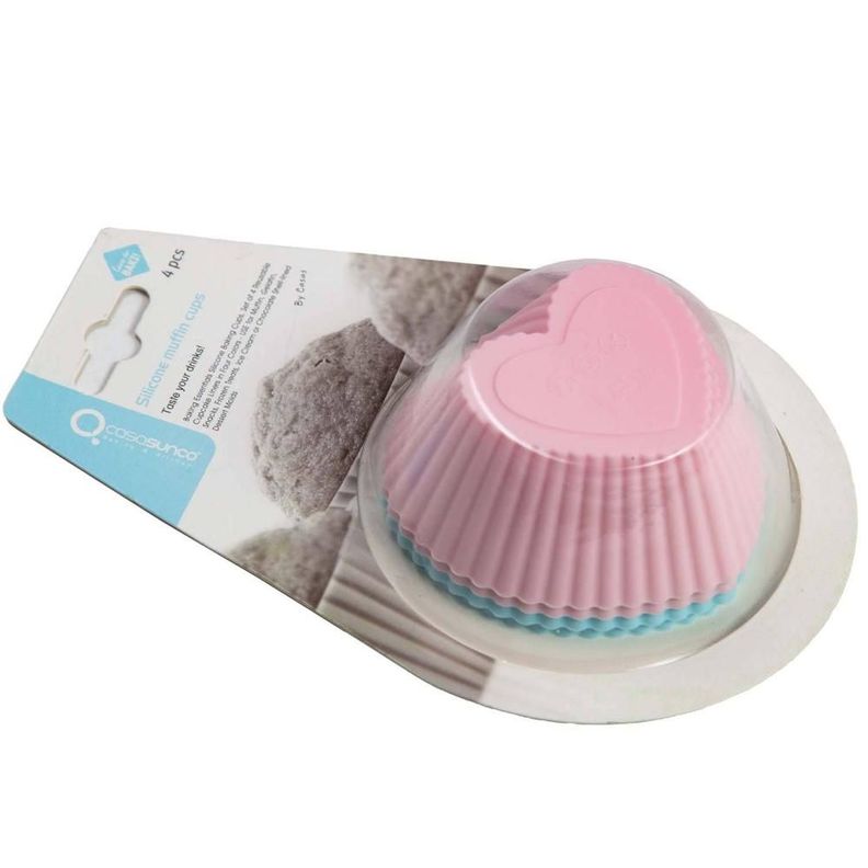 MOLDE SILICONA DE CORAZON PARA MUFFINS 4 PZAS-0