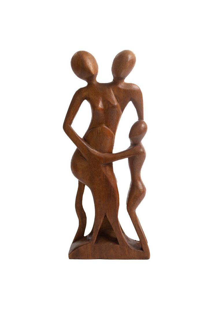 FIGURA DE MADERA FAMILIA-0