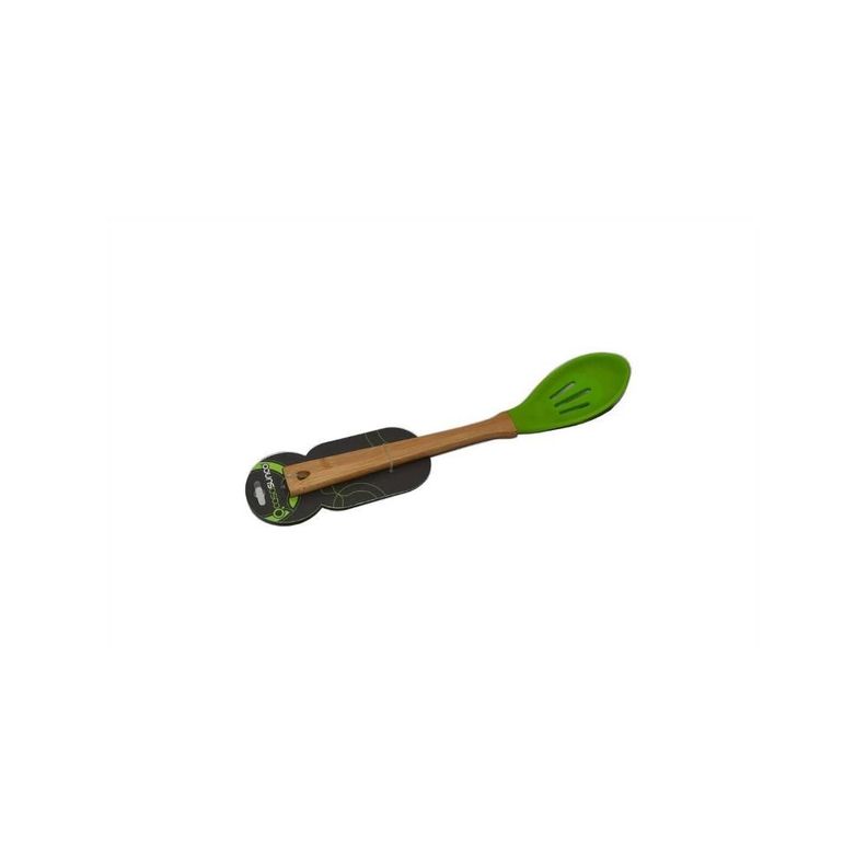 CUCHARA PARA SERVIR RANURADA V Verde