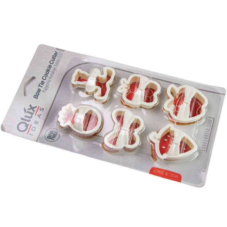 CORTADOR DE GALLETAS CON DISENOS BLANCO 6 U