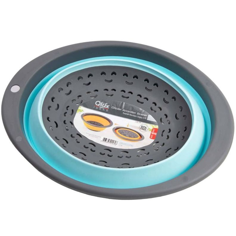 COLADOR DE PLASTICO OVALADO CELESTE-0