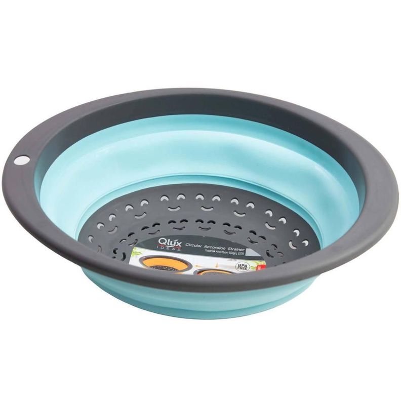 COLADOR DE PLASTICO OVALADO CELESTE-1
