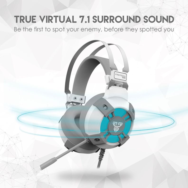 Audífonos PC 7.1 Fantech Captain RGB HG11 Headset Gaming USB Computador-5