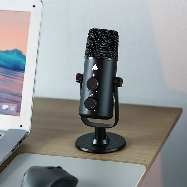 Micrófono Profesional Cardioide y Omnidireccional USB C de mesa MAONO AU903-3