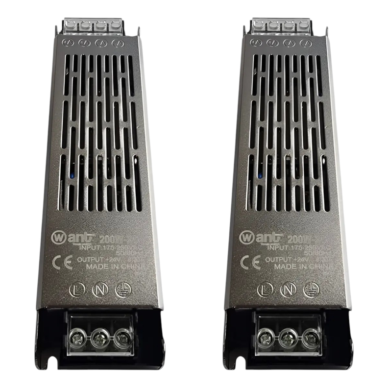 2 Fuentes de Poder 24V 8.3A 200W MQ Compacta