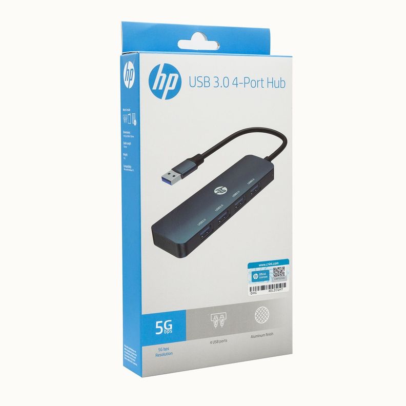 Hp Dhc-ct100 Adaptador Hub Con 4 Puertos Usb 3.0 5gbps 5v-1