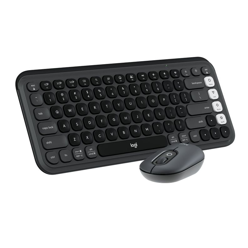 Kit Teclado Y Mouse Logitech Pop Icon Español Grafito-0