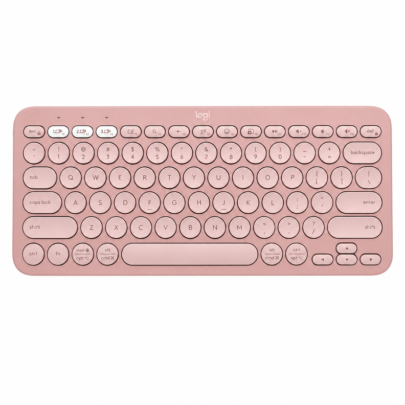 Teclado Logitech Pebble Keys 2 K380S Rosado Espa ol