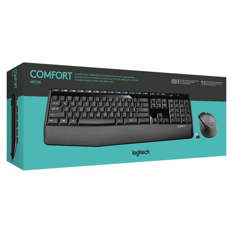 Kit de Teclado y Mouse Logitech MK345-3