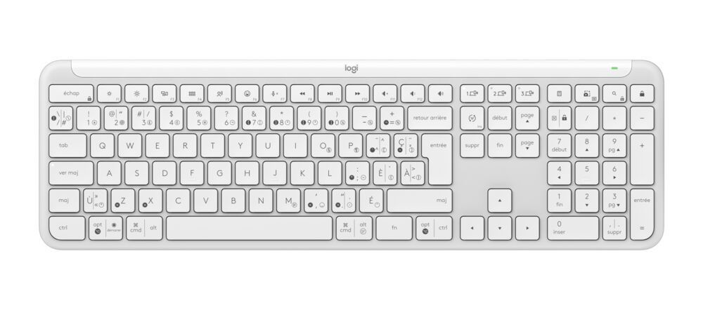 Teclado Inalámbrico Logitech Signature Slim K950 White-1
