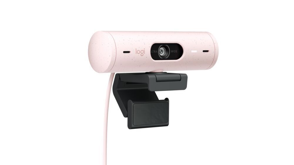 Camara Web Logitech Brio 500 Full Hd 1080p Rosado-1
