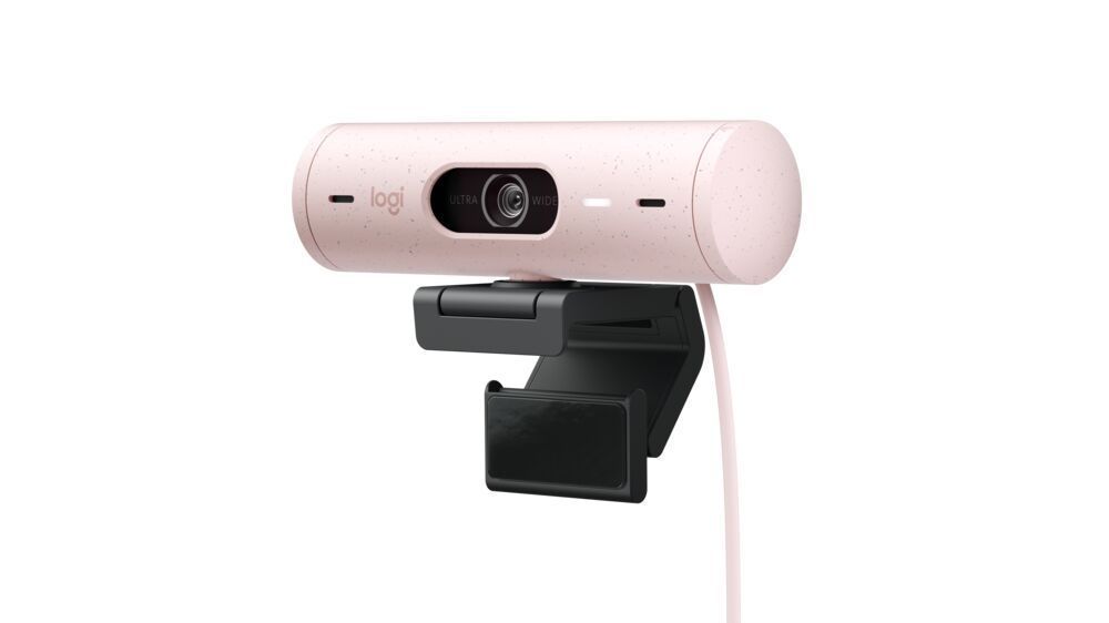 Camara Web Logitech Brio 500 Full Hd 1080p Rosado-5