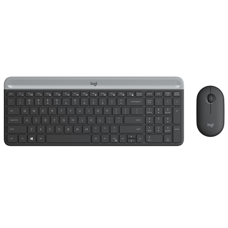 Combo Logitech Teclado y Mouse MK470 Slim-0