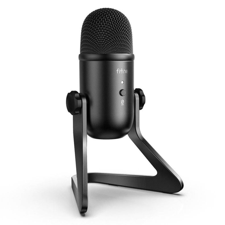 Microfono Fifine Condensador Negro USB K678-1