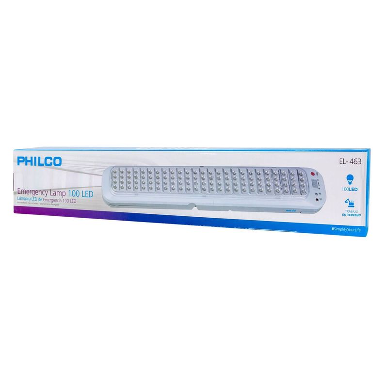 Lampara De Emergencia 100 Led Philco Recargable -3
