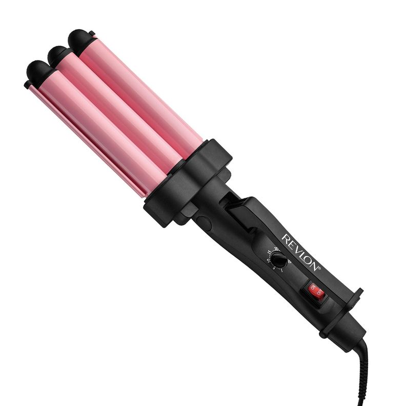 Ondulador Waver Jumbo De 3 Barriles Rosa-1