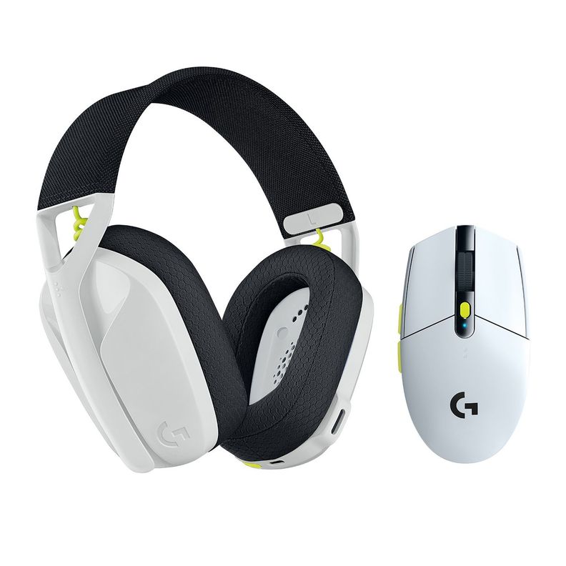 Audifono Gamer Logitech G435 y Mouse G305 Blanco-0