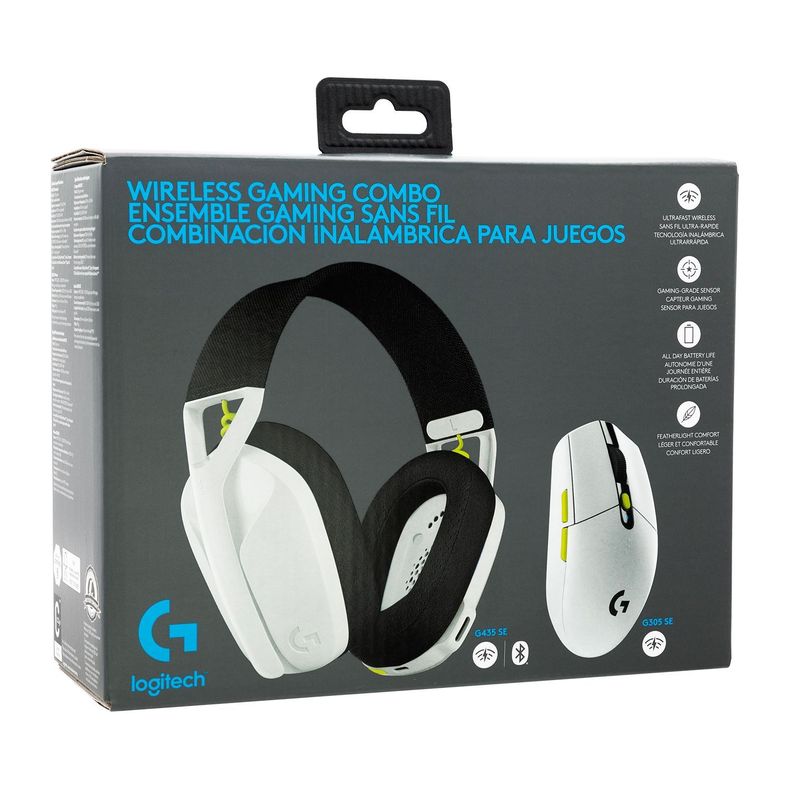 Audifono Gamer Logitech G435 y Mouse G305 Blanco-7