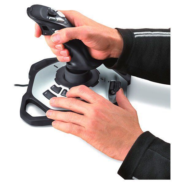 Control joystick Logitech Extreme 3D Pro negro-0