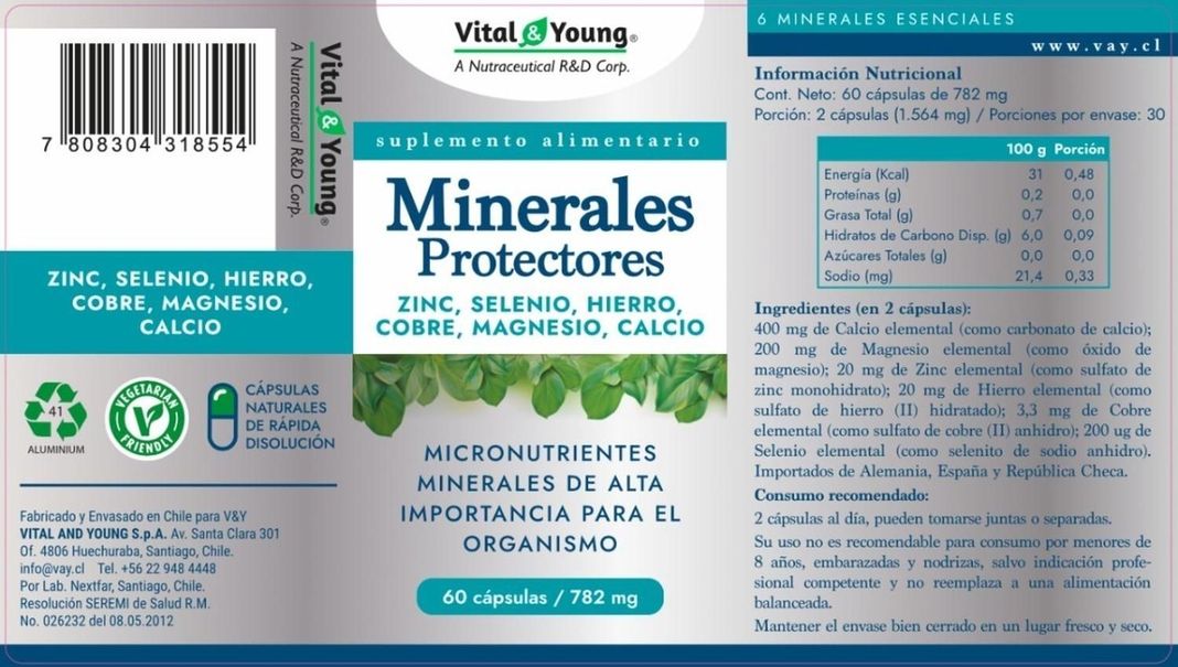 Suplemento De Minerales - Calcio, Hierro, Magnesio.-2