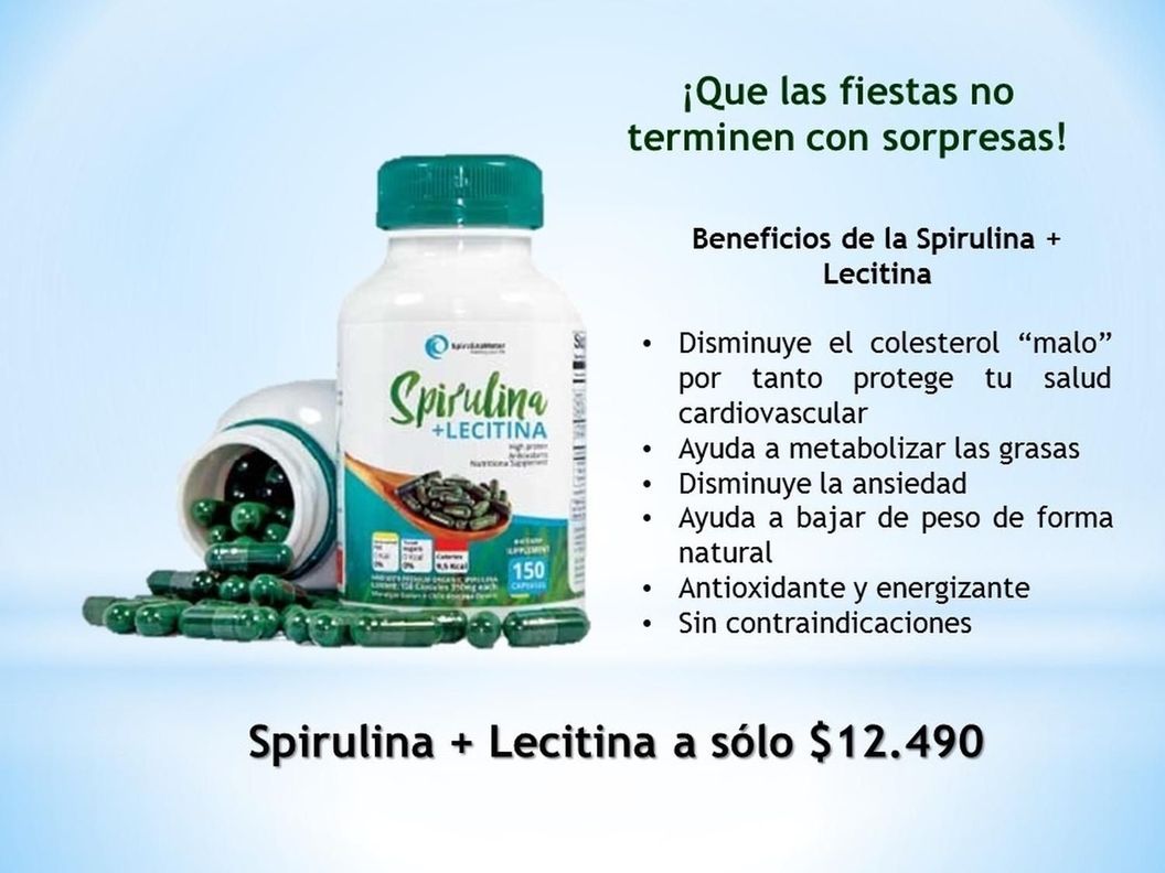 Spirulina + Lecitina 100% Natural.-3