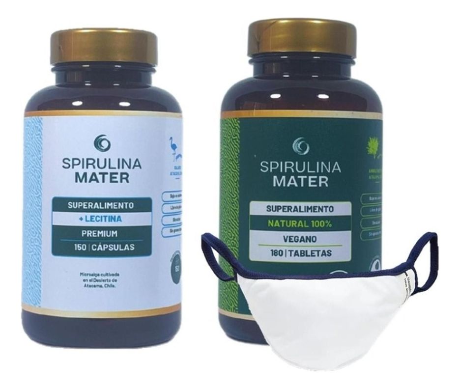 Pack Control De Peso Spirulina + Mascarilla Con Cobre-0