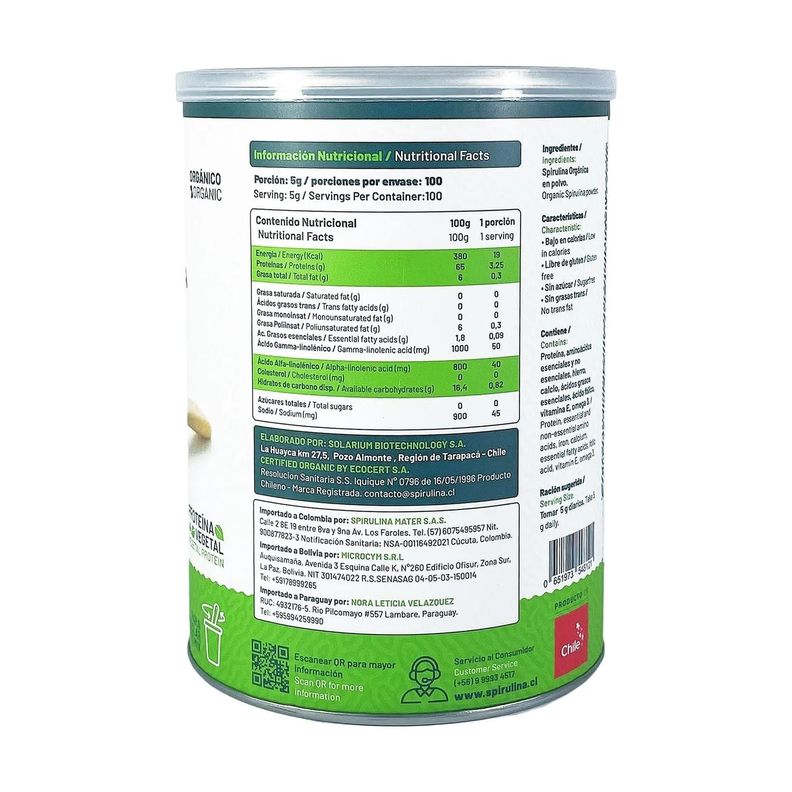 Spirulina Promoción Proteínas 2 X 500g.-1
