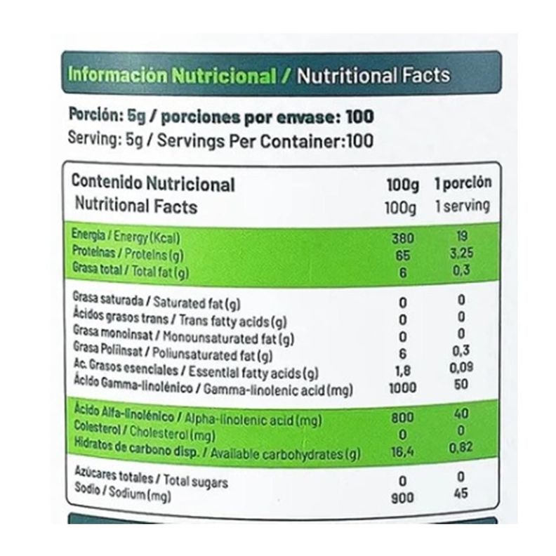 Spirulina Promoción Proteínas 2 X 500g.-3