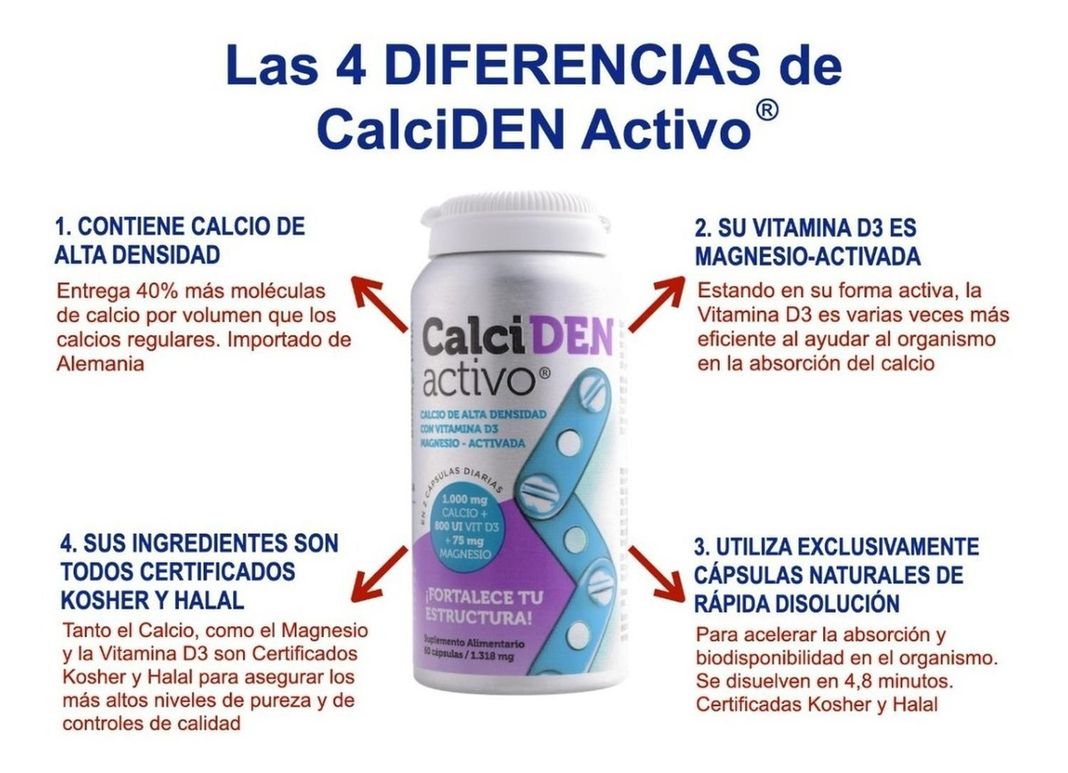 Calcio De Alta Densidad Con Vitamina D3 + Magnesio.-1