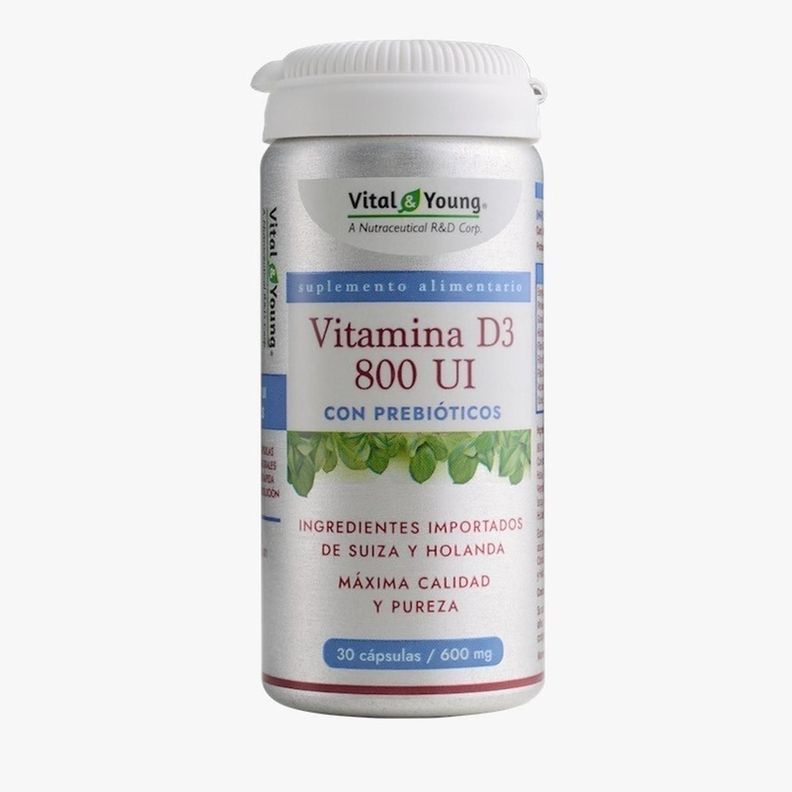 Vitamina D3 800 Ui + Prebióticos-0