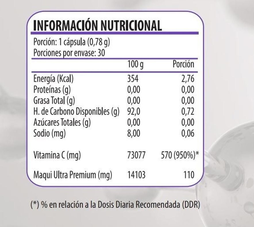 Qi Max - Maqui Ultra Premium + Vitamina C (30 Cápsulas)-1