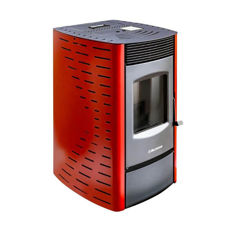 Estufa a Pellet Alcazar P1800 Burdeo-2