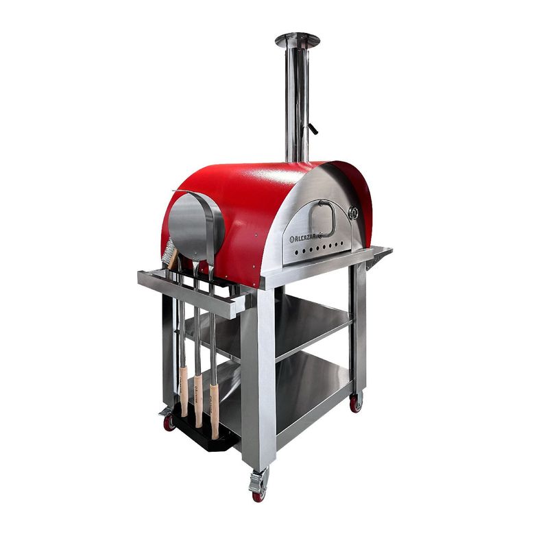 Horno pizzero Nápoles Rojo-1
