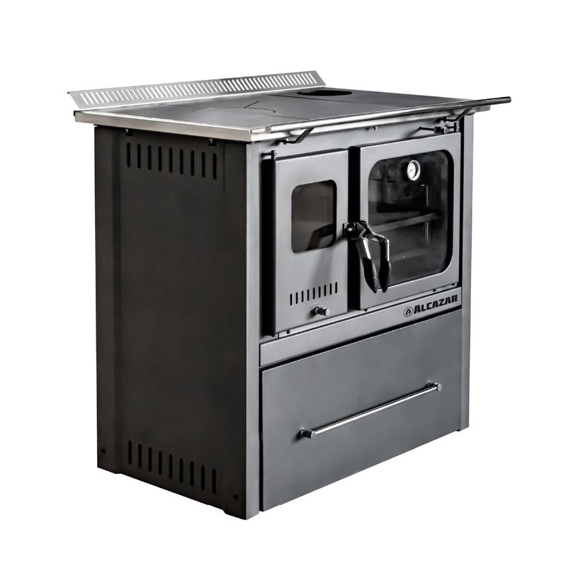 Cocina a Leña Alcazar  Europea M70 Gris-6