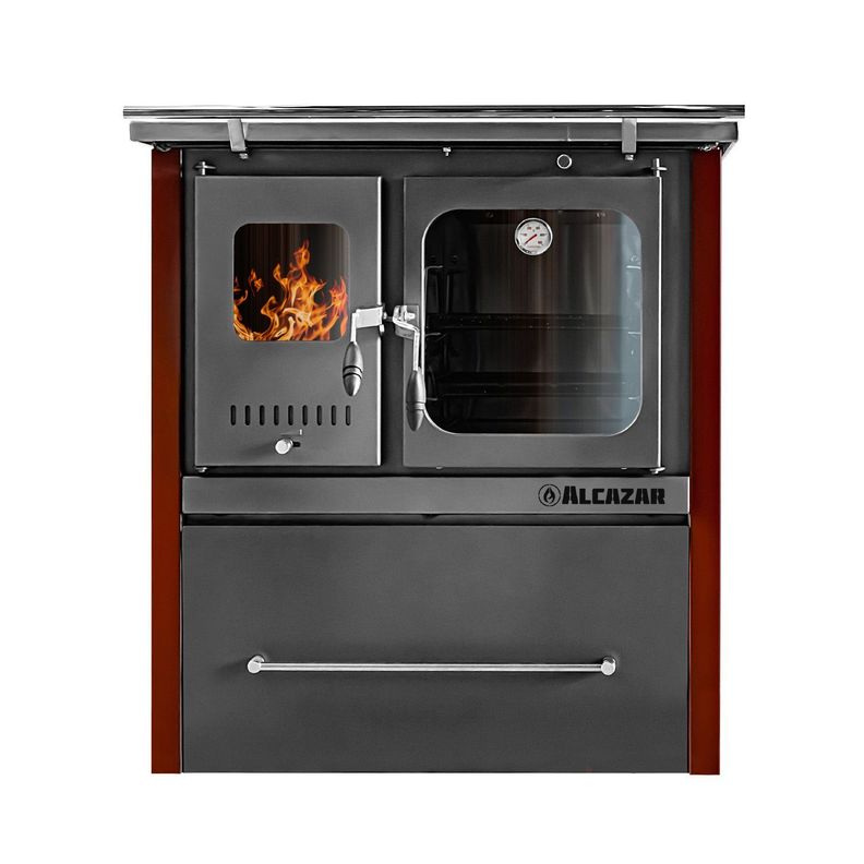 Cocina a Leña Alcazar Europea M90 Burdeo-0