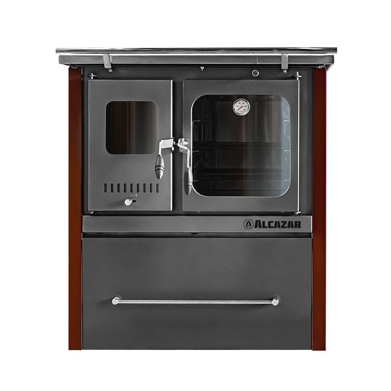 Cocina a Leña Alcazar Europea M90 Burdeo-1