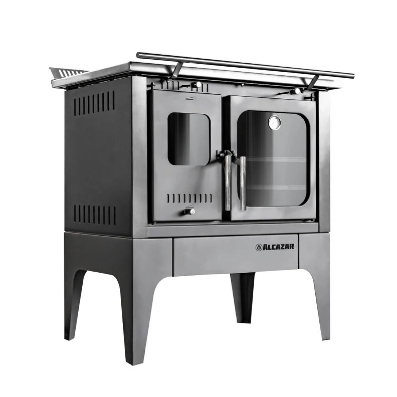 Cocina a Leña Alcazar Europea S900 Gris-1