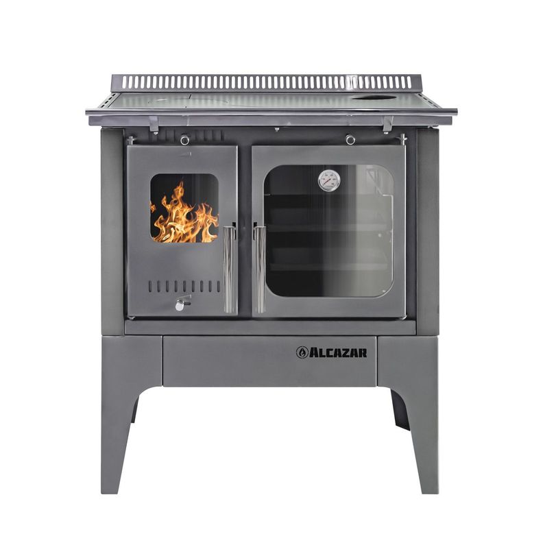 Cocina a Leña Alcazar Europea S900 Gris-0