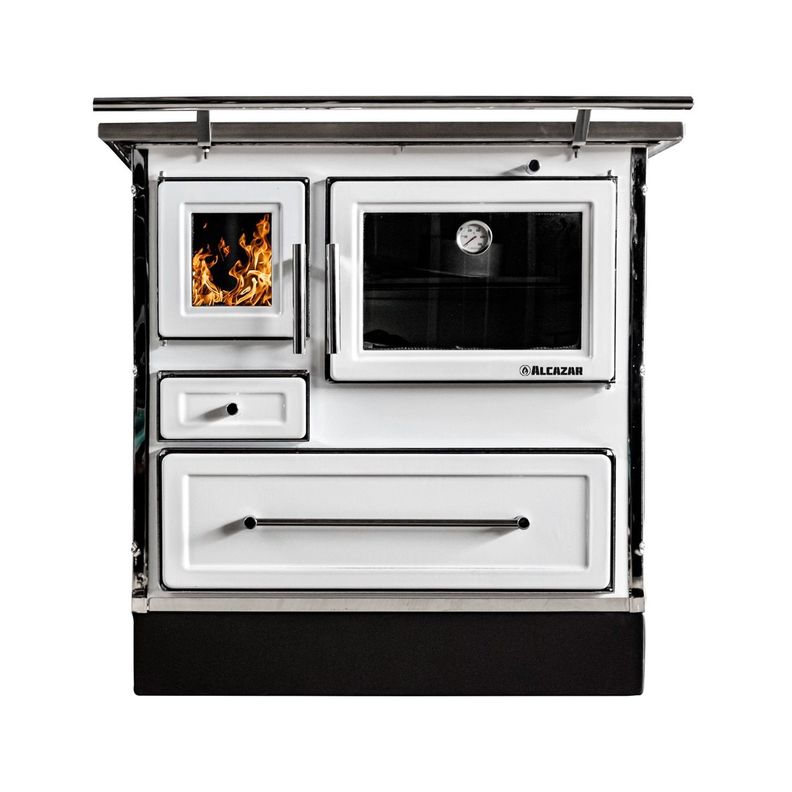 Cocina a Leña Alcazar MZ 90 Blanca-0