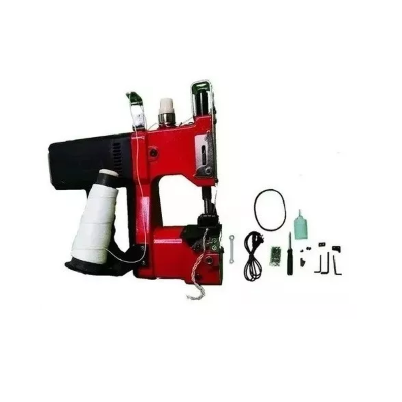 Máquina Cosedora De Sacos Inalámbrica + 1 Bateria Adicional Color Rojo-2