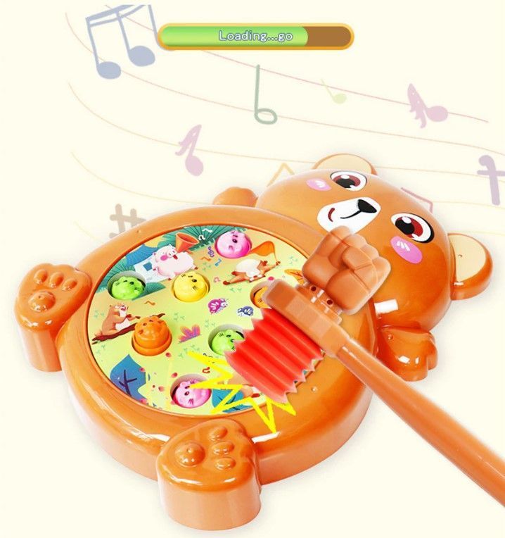 Juego de Martillar o Golpear Topo con Luz y sonido-3