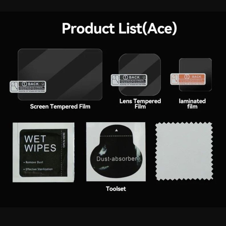 Lamina de Vidrio Templado para Insta360 Ace Pro - Telesin-4