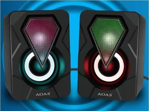 Parlantes Gamer RGB PC AOAS-1