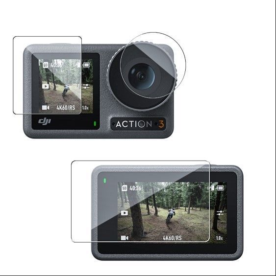 Laminas para DJI Osmo Action 3 / Telesin Transparente