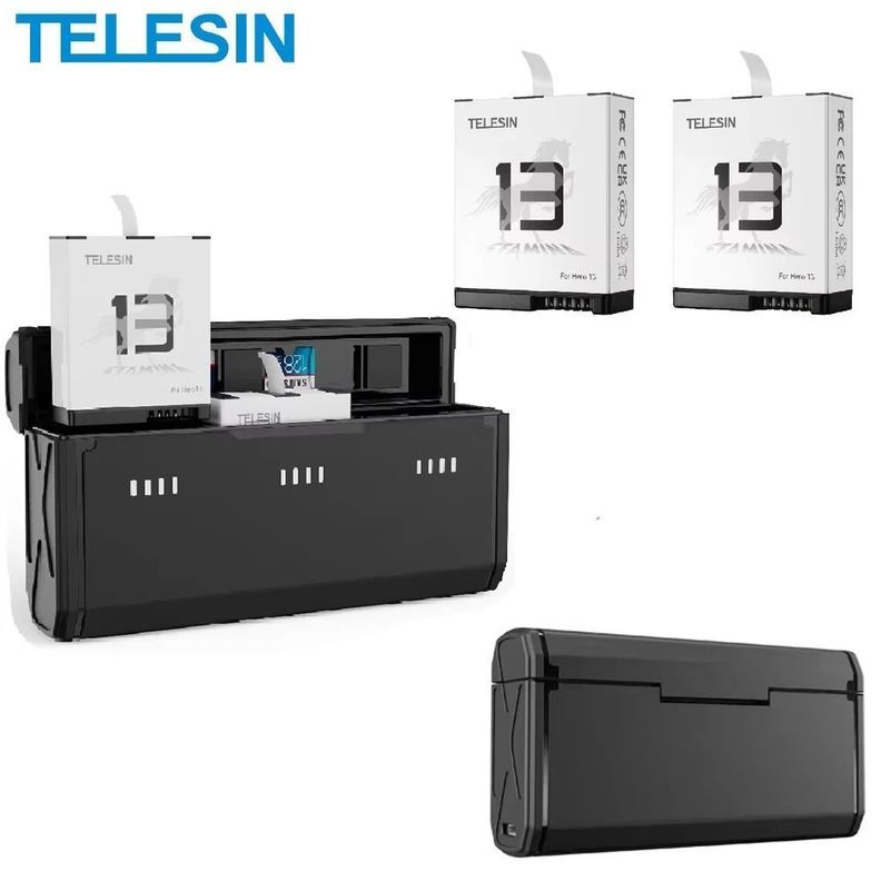 Cargador triple + 2 baterías Enduro para GoPro Hero 13 Black-1